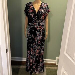 Apt 9. Floral Maxi Dress with Ruffle Sleeves
